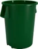 Carlisle 84105509 Bronco™ 55‑Gallon Trash Bin, 33" H x 26½" Dia., NSF Certified, Handles - 1/Each 1 image