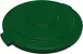 Carlisle 84105609 Bronco™ Waste Bin Lid, Round 2‑3/10"H x 27" Dia, Green, 55‑Gallon, Locks, NSF 1 image
