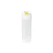 Carlisle 857312M Squeeze Bottle - 12 Oz. Clear BPA-Free Sauce Dispenser, Yellow Valve - 1/Case 1 image