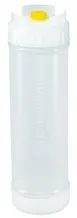 Carlisle 857324M Squeeze Bottle – 24oz White EZ-Kleen Sauce Bottle, Yellow Valve – 1/Pack 1 image