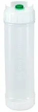 Carlisle 857324S Squeeze Bottle – 24 oz, White, Green Cap, Single Tip, Standard Top – 1/Pack 1 image