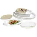 Carlisle ARR12002 Oval Melamine Serving Platter, 12" L x 8-1/2" W, White, Dishwasher Safe, NSF 2 image