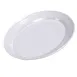 Carlisle ARR12002 Oval Melamine Serving Platter, 12" L x 8-1/2" W, White, Dishwasher Safe, NSF 1 image