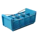 Carlisle C32P214 Flatware Basket 17-1/16" x 7-3/4" x 6-7/8", Blue Polypropylene, Handles, 8 Compartments, NSF 1 image