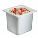 Carlisle CI7001WH Chill-It Food Pan, 1/6 Size, 6" Deep, Refrigerant Filled, ABS Plastic, White 1 image
