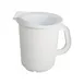 Carlisle CI7025 - 60 Oz Insulated Plastic Pitcher, White Polycarbonate, NSF Certified, Handle 1 image