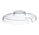 Carlisle CM103307 Coldcrock Lid, 6-1/4" Clear Acrylic, Round Slotted, Molded‑In Knob, BPA‑Free 1 image