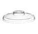 Carlisle CM1033P07 Coldcrock Pump Lid, 6‑1/4" Diameter Acrylic, Clear, BPA‑Free, Pump‑Hole Handle 1 image
