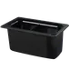 Carlisle CM110303 Coldmaster Food Pan, 1/3-size, 6" Deep, Divided, Gel‑Insulated, Impact‑Resistant ABS Black 1 image
