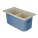 Carlisle CM1103C1402 Coolcheck Food Pan, 1/3 Size 3.4 Qt, 6" Deep, White/Blue ABS, Color Changing 1 image