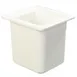 Carlisle CM110502 Coldmaster Food Pan, 1/6 Size, 6" Deep, Impact-Resistant ABS, White, NSF, BPA-Free 1 image