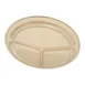 Carlisle KL10225 - 10" Tan Melamine 3‑Compartment Plate, Dishwasher Safe, NSF Certified 2 image
