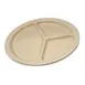 Carlisle KL10225 - 10" Tan Melamine 3‑Compartment Plate, Dishwasher Safe, NSF Certified 1 image