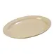 Carlisle KL12625 Tan Oval Melamine Platter 13-1/2" x 9-3/4", Dishwasher Safe, BPA Free, NSF 1 image