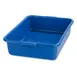 Carlisle N4401014 Comfort Curve™ Tote Box, 20" L x 15" W x 5" H Blue Polyethylene, 1‑Compartment, Stackable with Reinforced Rim and Handles, NSF Certified 1 image
