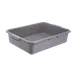 Carlisle N4401023 Comfort Curve™ Tote Box, 20" L x 15" W x 5" H Gray Polyethylene, 1‑Compartment, Stackable with Reinforced Rim and Handles, NSF Certified 1 image