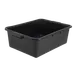 Carlisle N4401103 Comfort Curve™ Tote Box, 20"L x 15"W x 7"H Black Polyethylene, 1‑Compartment, Stackable with Reinforced Rim, NSF Certified 1 image