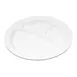 Carlisle PCD22002 - 9" White Polycarbonate Plate, 3 1" Wells, Dishwasher Safe, Stackable, NSF 1 image