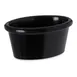 Carlisle S31003 2 oz Ramekin / Sauce Cup, 2-3/4" L x 2" W x 1-1/2" H, Black Melamine, NSF, BPA Free 1 image