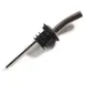 Carlisle WPM2538 Pour-Rite Liquor Pourer, Free-Flow Spout, Chrome, SAN Screen, Dishwasher Safe, Black Spout 1 image