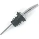 Carlisle WPM8538 Pour-Rite Liquor Pourer, Free-Flow Tapered Spout, Chrome Plated, SAN Construction, Black Spout 1 image