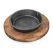 Concasse MCACCBM01 Round Wooden Board, 12" Diameter, No Handle, Cheese Server, Natural Finish 1 image