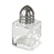 Concasse MCACCSAL05 Glass Salt Pepper Shaker, 0.5 oz Capacity, Square Single Shaker, Clear Glass 1 image