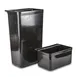 Concasse MCC95007 Cart Dish Rack Box, Black Plastic 1-Compartment, Storage Tub for Dinnerware Transport 1 image