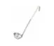 Concasse MCCAI015B Stainless Steel Ladle, 1-1/2oz., White Plastic Handle, 1 Piece 1 image