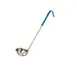 Concasse MCCAI06A Serving Ladle, 6oz Stainless Steel with Aqua Plastic Handle 1 image