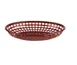 Concasse MCCANBR - Oval Plastic Food Basket, 10-1/4" W x 6-3/4" D x 2" H, Brown, Food Service 1 image
