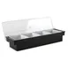 Concasse MCCB4B 4-Compartment Plastic Condiment Bar Holder, Tabletop Dispenser, Sturdy Base 1 image
