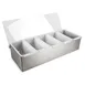 Concasse MCCB5BAI - Five‑Compartment Stainless Steel Condiment Bar, Server, Polished Finish - 1/Each 1 image