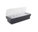 Concasse MCCB6B Condiment Server Bar, Six Plastic Divisions, Tabletop Organizer for Sauces 1 image