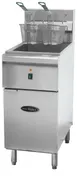 Serv-Ware SWEF-50 15" Full Pot Floor Model Electric Fryer, 50 lb, Stainless Steel, 200°F – 375°F, Thermostatic Controls 1 image