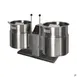 Cleveland TKET3T 3 Gallon Countertop Tilting 2/3 Steam Jacketed Electric Kettle Twin Unit 1 image