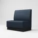G & A QSM-S1-CUSTOM Modular Booth, 28"W x 26"D x 42"H, Upholstered Seat & Back, Upholstered Frame Finish 1 image