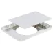 Louis Tellier 125810 Tart Mold, 11-3/8" x 1" Rectangular Fluted Loose Bottom Tinplate Steel Pan 1 image