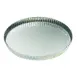 Louis Tellier 126342 Tart Mold - 11-3/4" x 1-1/8" Round Fluted Fixed Bottom Tinplate Steel Coated 1 image