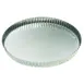 Louis Tellier 126350 Tart Mold - 12-5/8" x 1-1/8" H Round Fluted Steel 12-14" Size Baking Pan 1 image