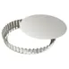 Louis Tellier 126432 Tart Mold - 10-1/4" x 1" H Fluted Round Tinplate Steel Coated Baking Pan 1 image