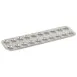 Louis Tellier 164510 Madeleine Baking Sheet, 15½" x 5" x ½" H, Small Tinplate Steel Mold 1 image