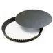 Louis Tellier 226650 Tart Mold – 12-1/2" x 1-3/8" Round Fluted Steel Coated Loose Bottom 1 image