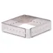 Louis Tellier 896470 Adjustable Square Pastry Ring, 11" Cake Frame, 10"-12" Cut Size, Stainless Steel 1 image