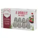 Louis Tellier GL365 Pastry Nozzle Set, Assorted Patterns, Rigid Stainless Steel Case, Baking 1 image