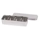 Louis Tellier N4410 Bento Sushi Box – 4-Bin Stainless Steel 11" W x 2.3" H, 18/8, Set 1 image