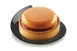 Louis Tellier PLASTICRDBKTRAY - 3.38" Round Black Plastic Tray, Non-Slip Surface, 3" Width 1 image