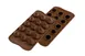 Louis Tellier SCG473D Choco Flame Mold, Silicone, Uncoated, 0.27 Oz, 1.06" Dia x 1.10" H 1 image