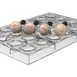 Louis Tellier SEMISFERA01STAMPB Silicone Pastry Mold 1.22" Dia x 0.66" H with Handle Holiday Design 1 image