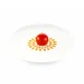 Louis Tellier STENCILFIOREDILOTO Lotus Silicone Mold, 0.08 oz., 3.93" Dia. x 0.03" H, Uncoated 1 image